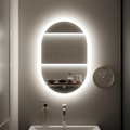 Espejo Ovalado LED 3 Tonos 45x65cm