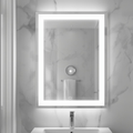 Espejo Rectangular 40x60 Esmerilado con Luz Led 3 Tonos