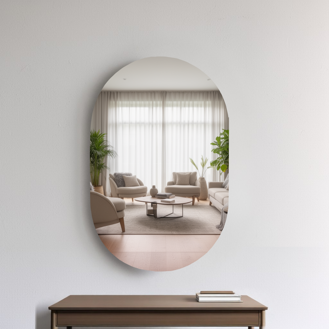 Espejo Ovalado 45x65cm Sin Marco