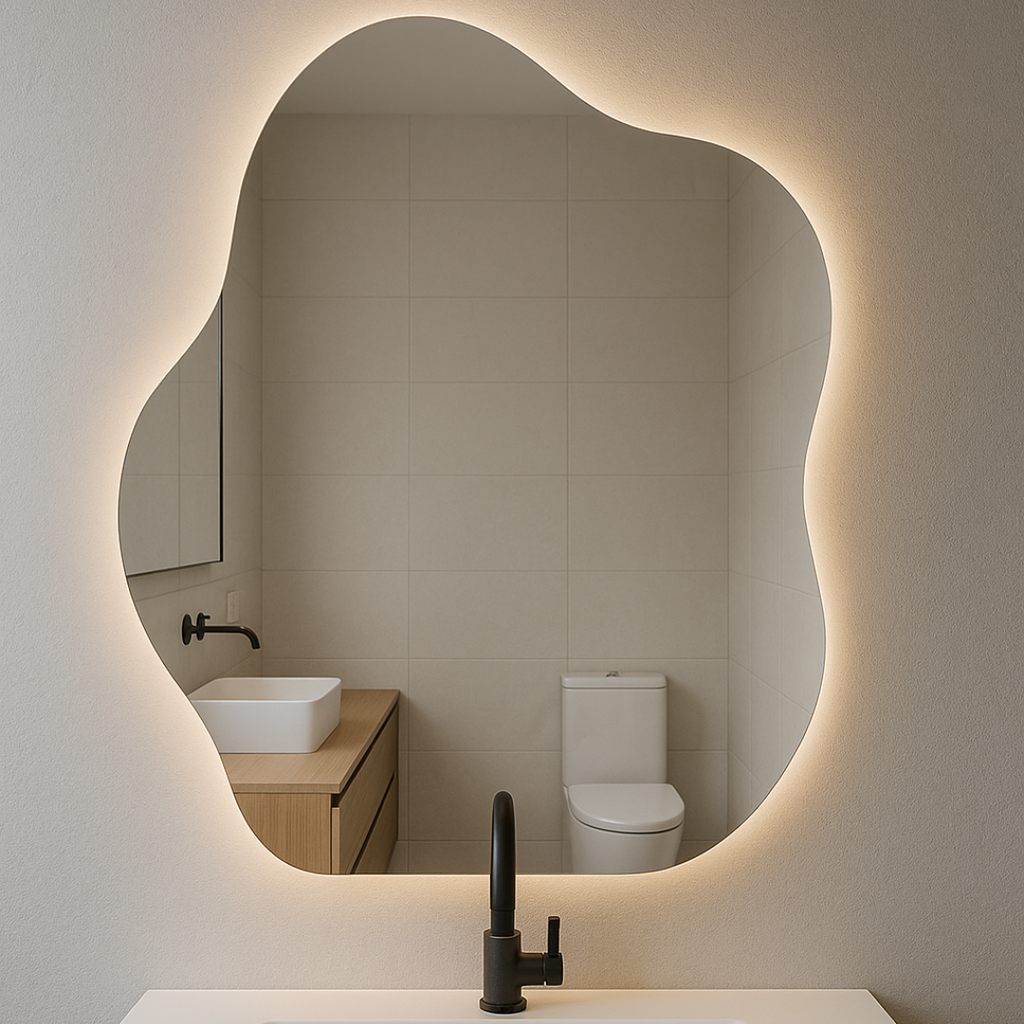 Espejo Irregular Sin Marco 60x80cm LED 3 Tonos