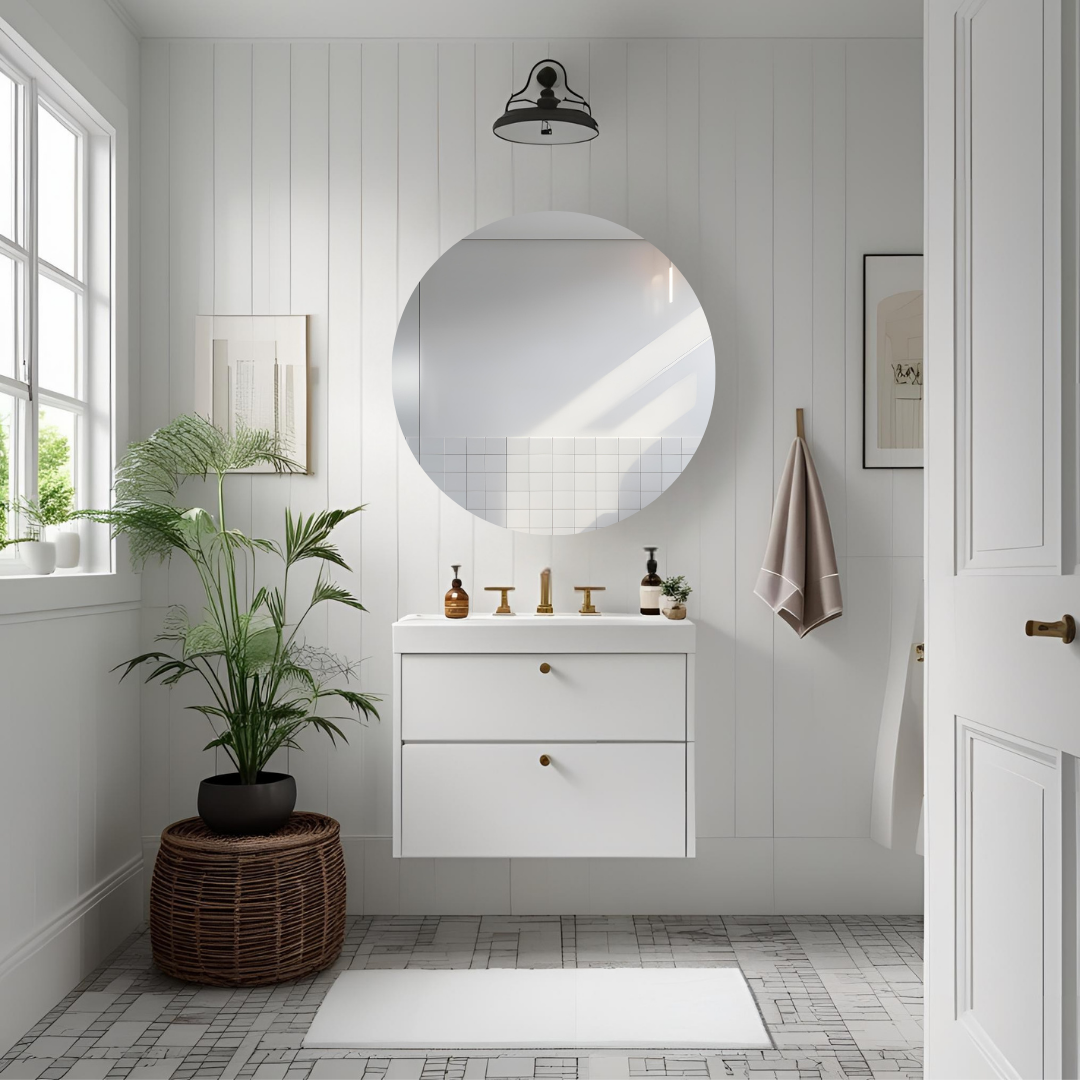 Espejo de 70cm Redondo Decorativo Sin Marco