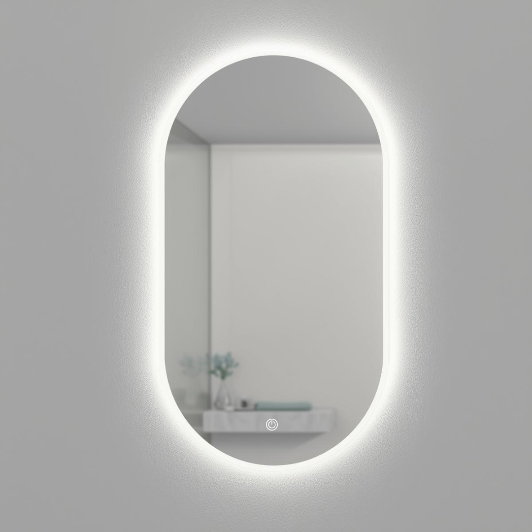 Espejo Ovalado LED 3 Tonos 50x75cm