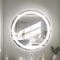 Espejo de 50cm Esmerilado con Luz Led 3 Tonos