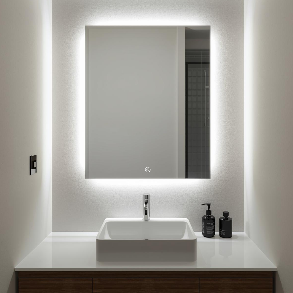 Espejo Rectangular 40x60 con Luz Led 3 Tonos