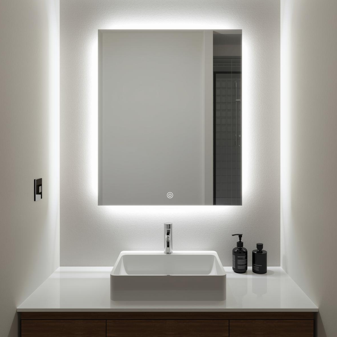 Espejo Rectangular 40x60 con Luz Led 3 Tonos