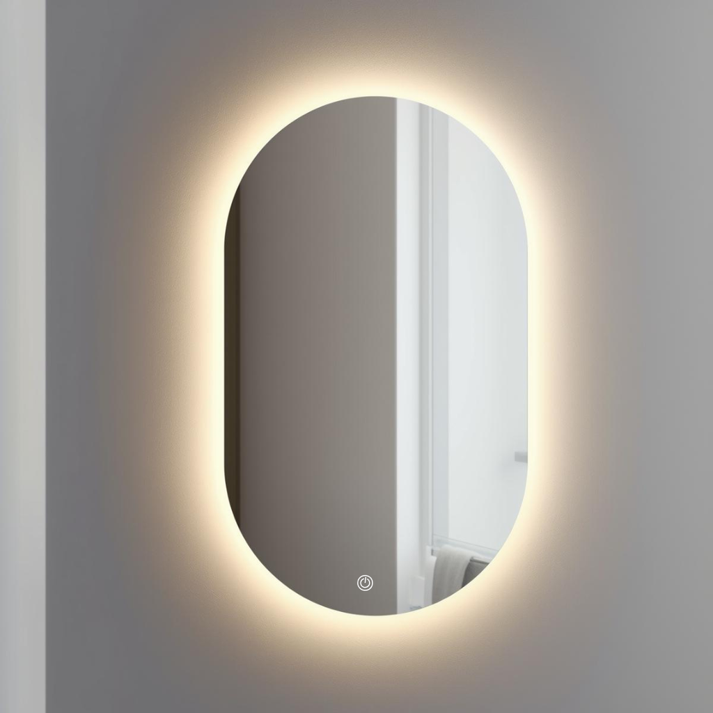 Espejo Ovalado LED 3 Tonos 50x75cm
