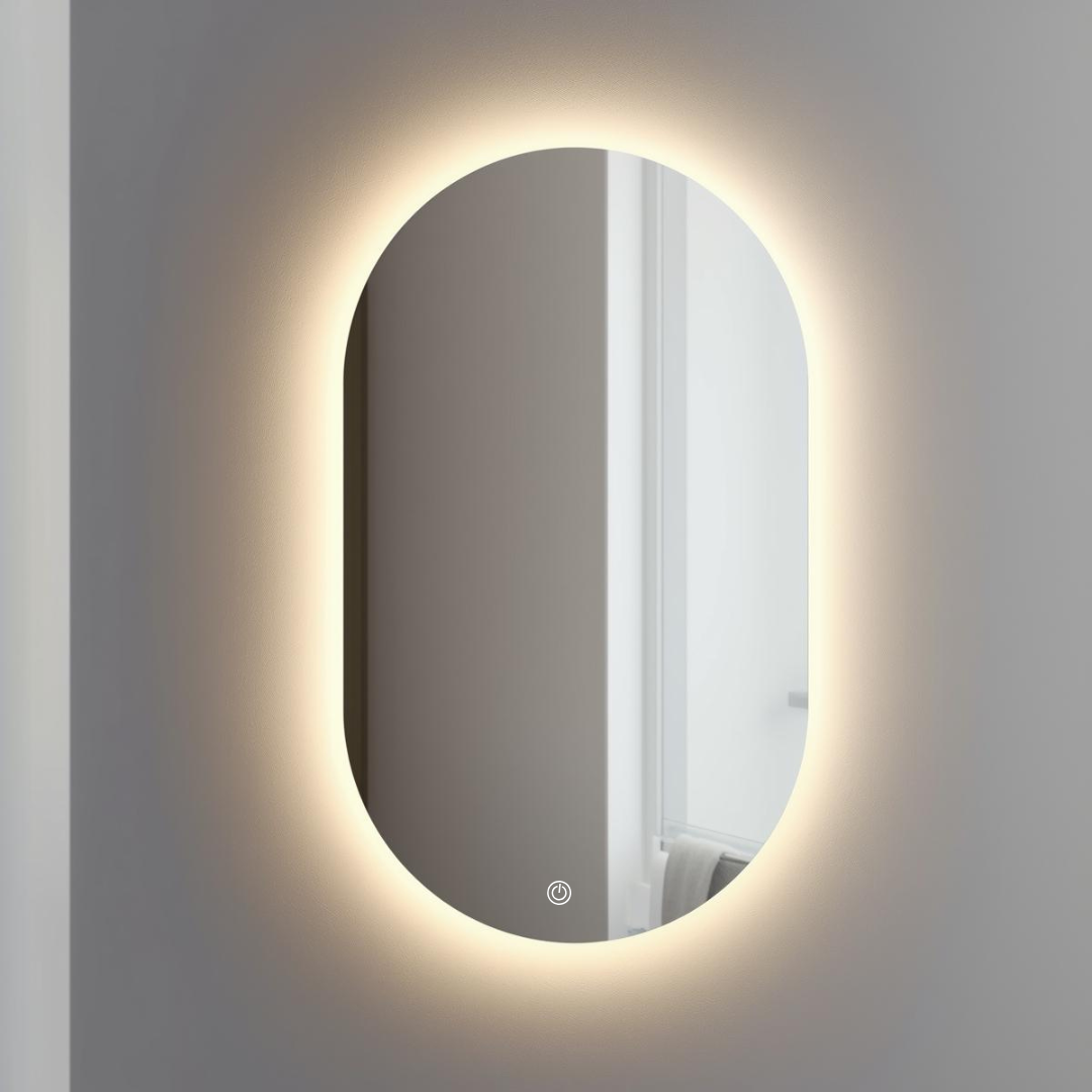 Espejo Ovalado LED 3 Tonos 50x75cm